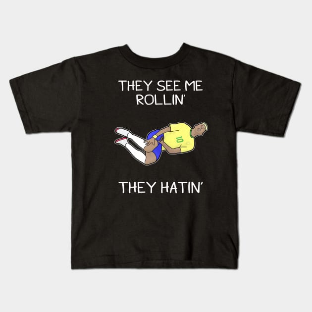 Neymar Kids T-Shirt by Danielle